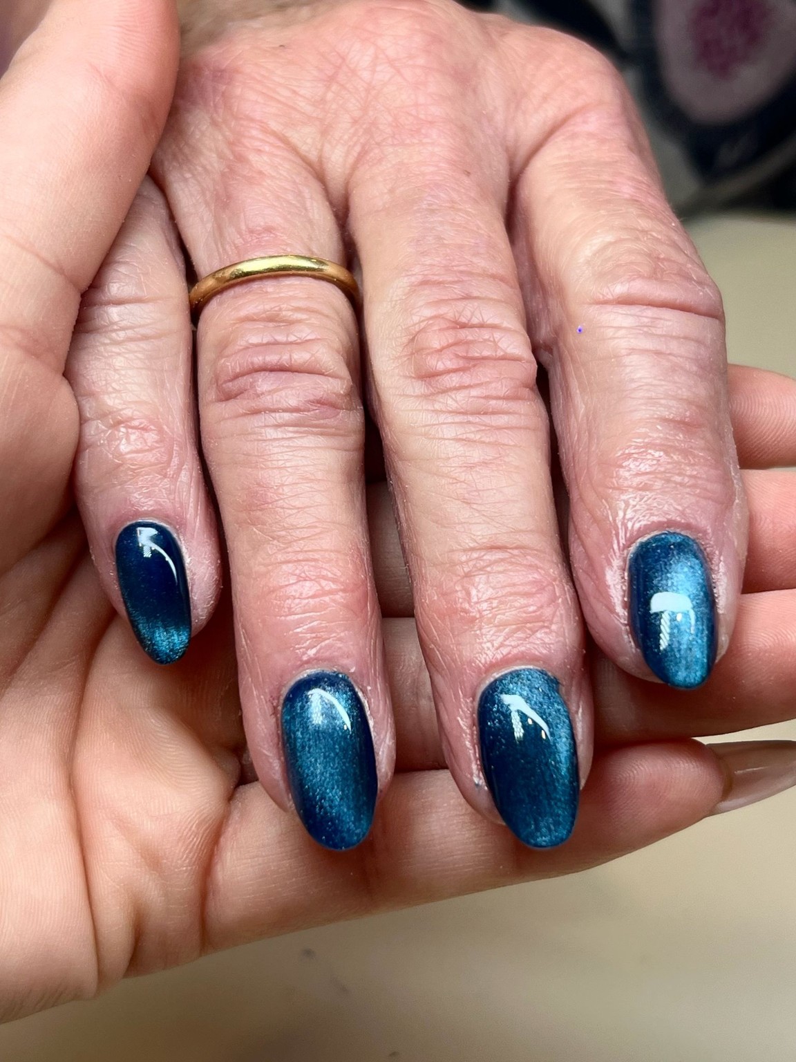 Blue nails